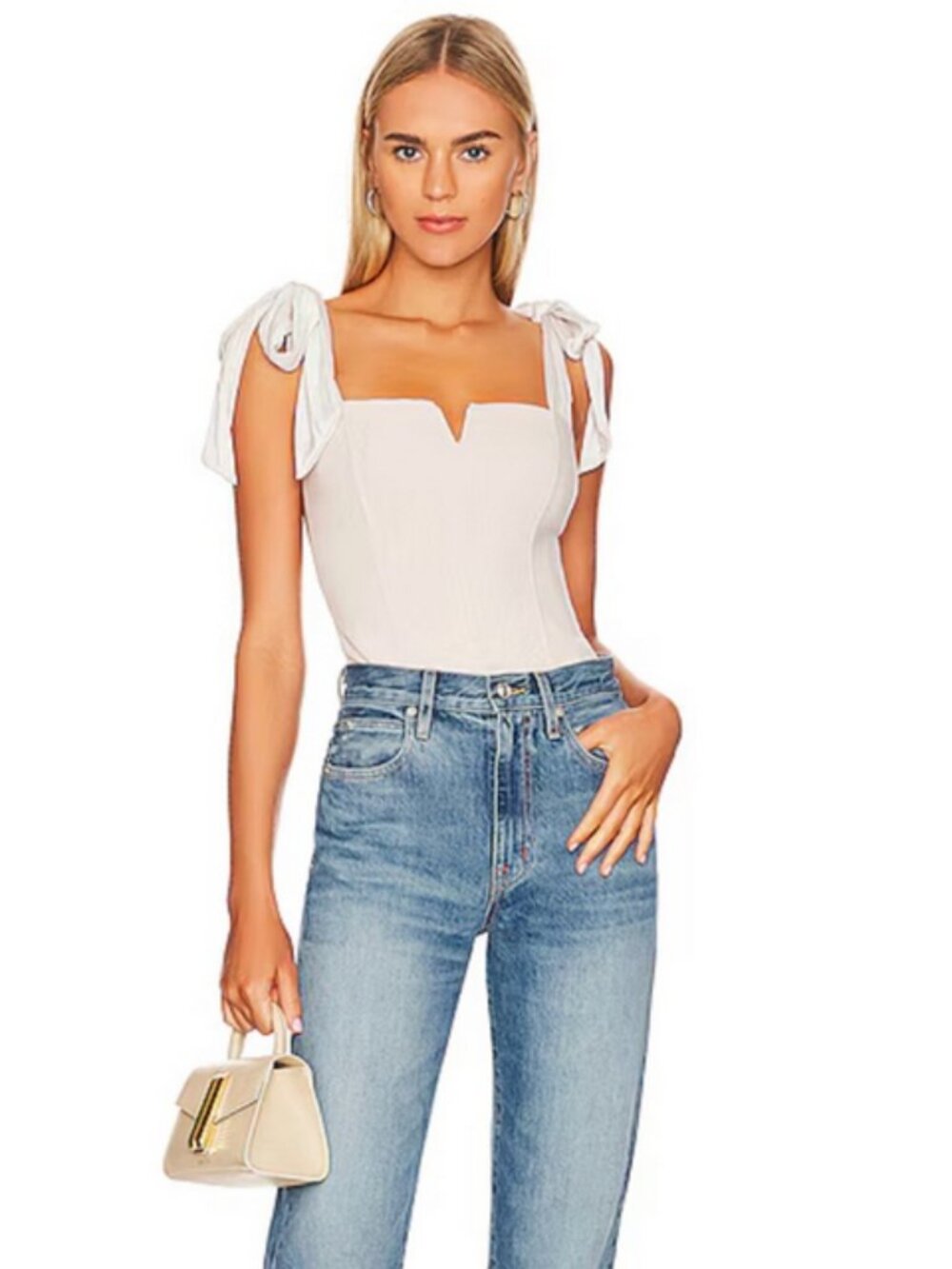 NWT Intimately by Free People Lola Bodysuit Harvest Moon, Creme, XS